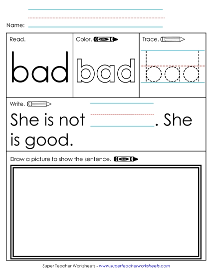 Worksheet 3: Bad