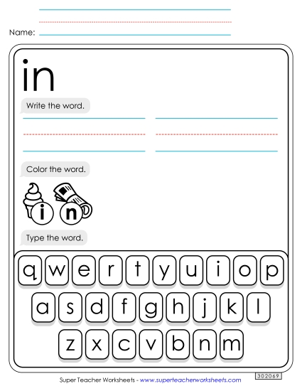 Write, Color, Type: In