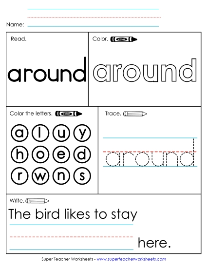 Worksheet 1: Around
