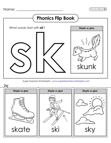Phonics Flip Book (Sk-)