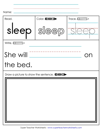 Worksheet 3: Sleep