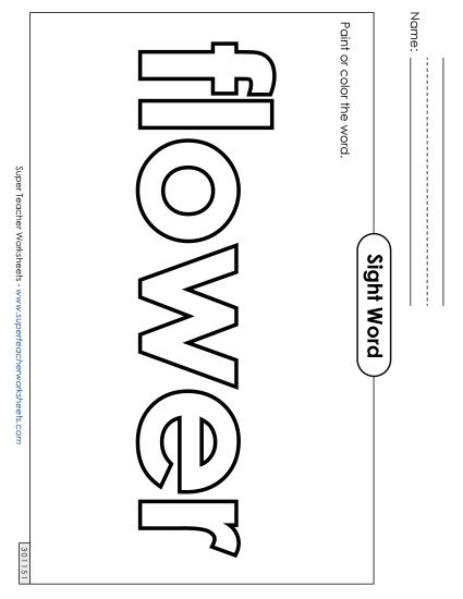 Paint or Color: Flower