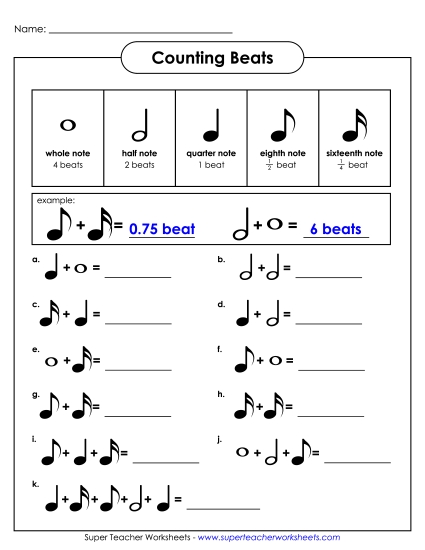 Counting Beats 2 (Intermediate)
