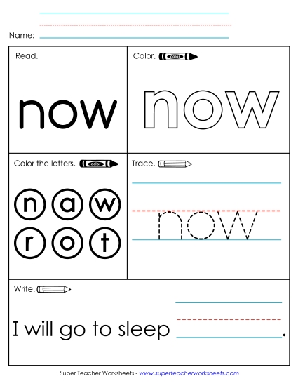 Worksheet 1: Now