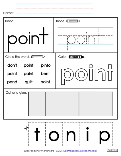 Worksheet 2: Point