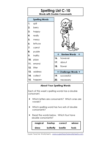 Spelling List C-10