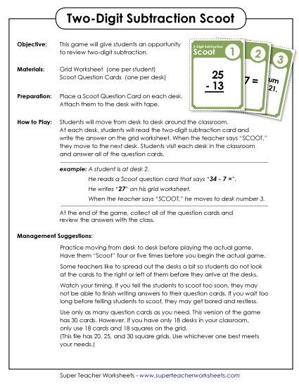 Subtraction (2-Digit)