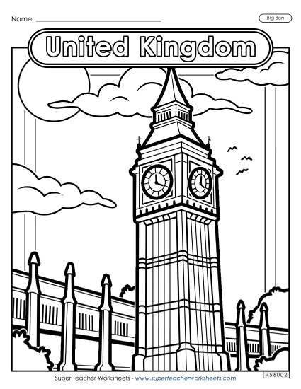Big Ben Coloring Page