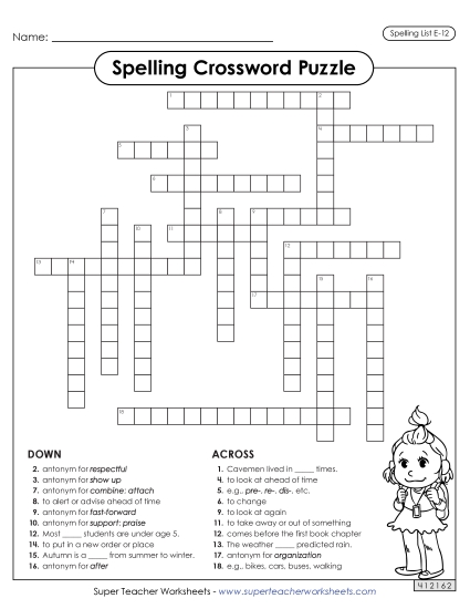 Crossword (E-12)