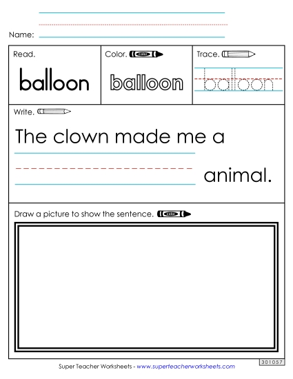 Worksheet 3: Balloon