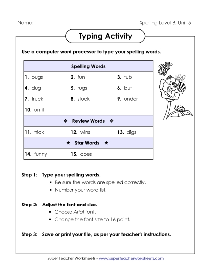 Typing Activity (B-5)