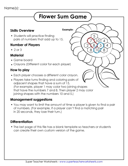 Flower Sum Game