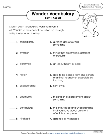 Vocabulary for Part 1