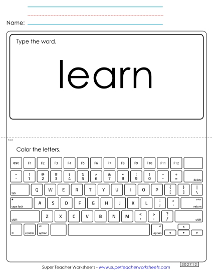 Type the Word: Learn