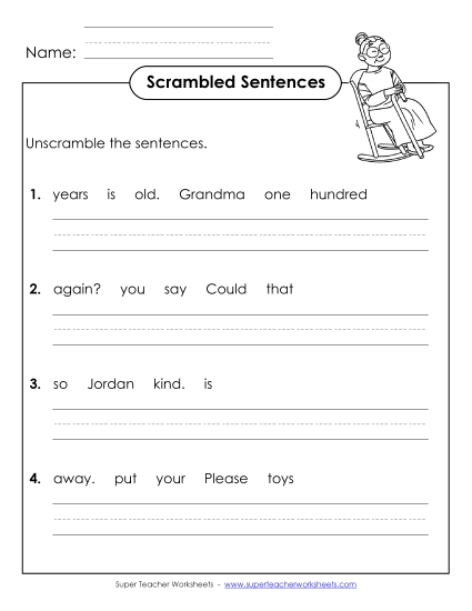 Scrambled Sentences (A-30)