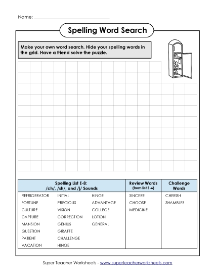 Make Your Own Word Search (E-8)