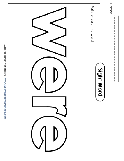 Paint or Color: Were