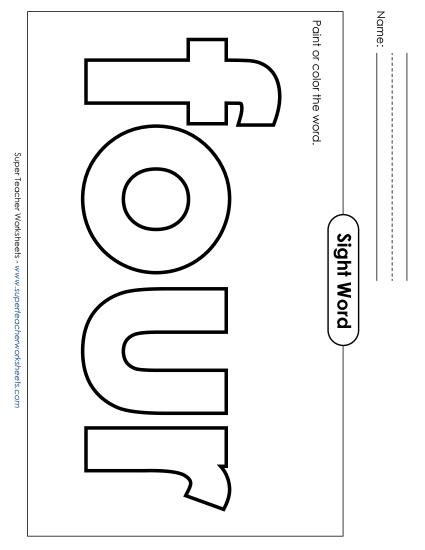 Paint or Color: Four