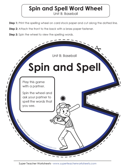 Spin and Spell (B-Baseball) 