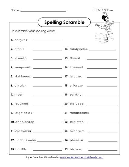 Word Scramble (E-13)