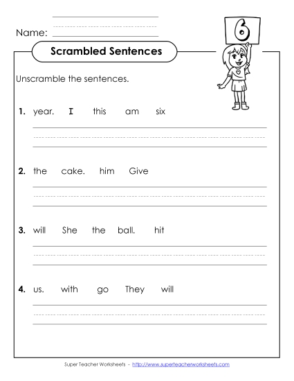 Scrambled Sentences (A-3)