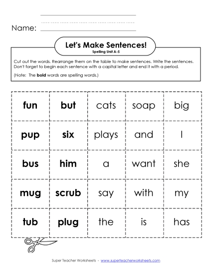 Let\'s Build Sentences (A-5)