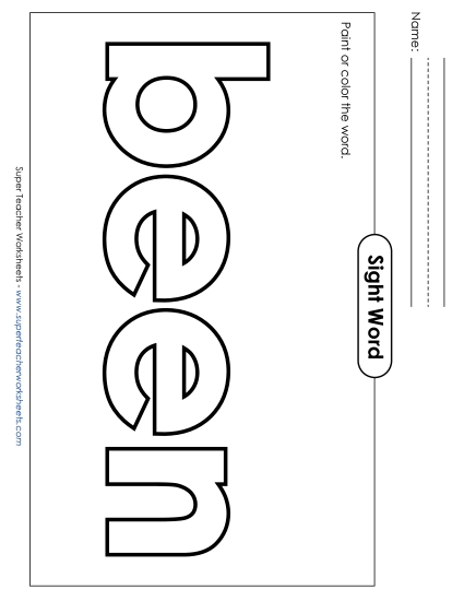 Paint or Color: Been