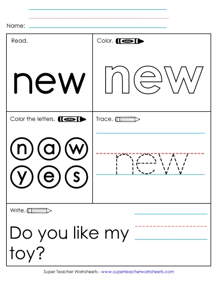 Worksheet 1: New