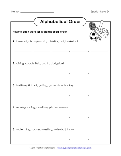 ABC Order Groups