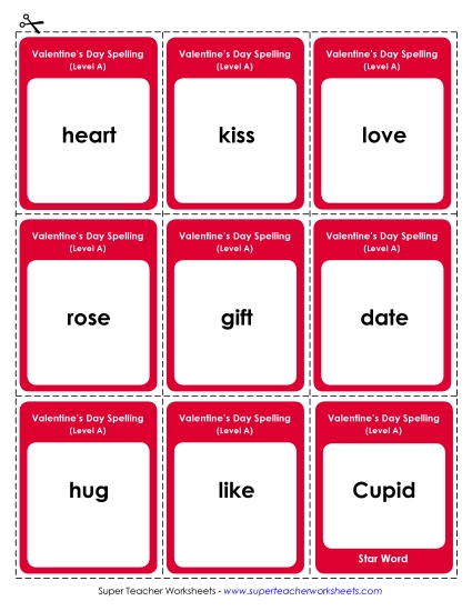 Flashcards (A-Valentine\'s Day)