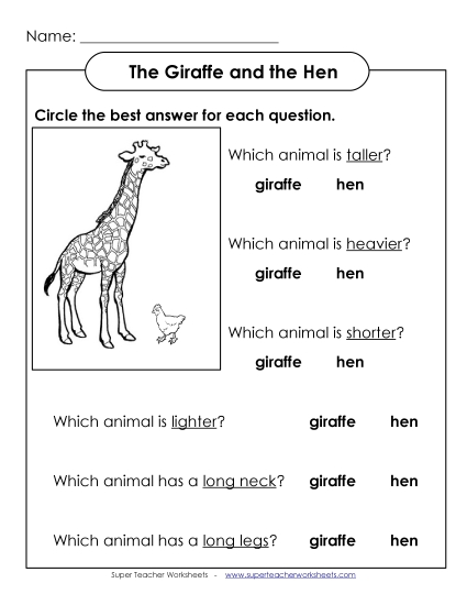 Giraffe and Hen (Very Basic)