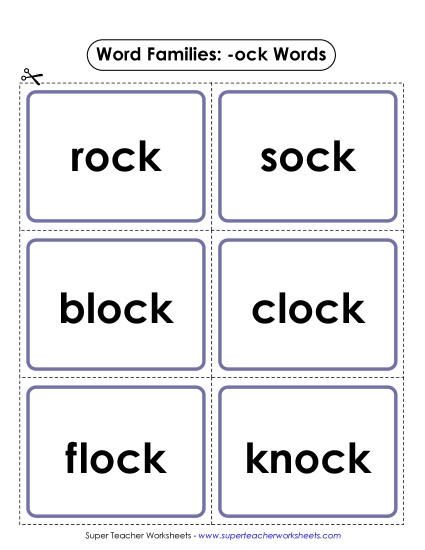 Flashcards (-ock)
