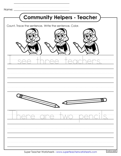 Teacher (Trace & Write)