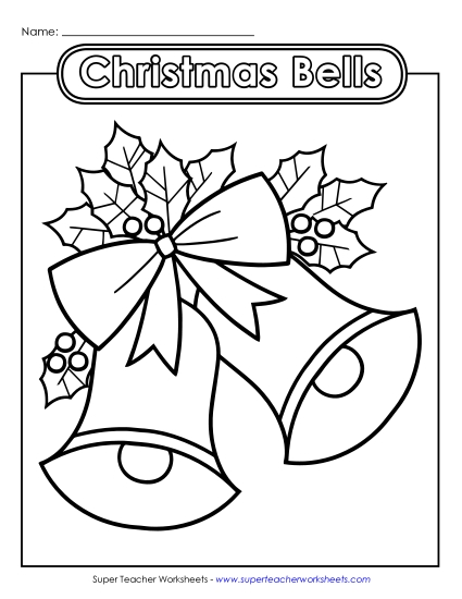 Christmas Bells Free Worksheet