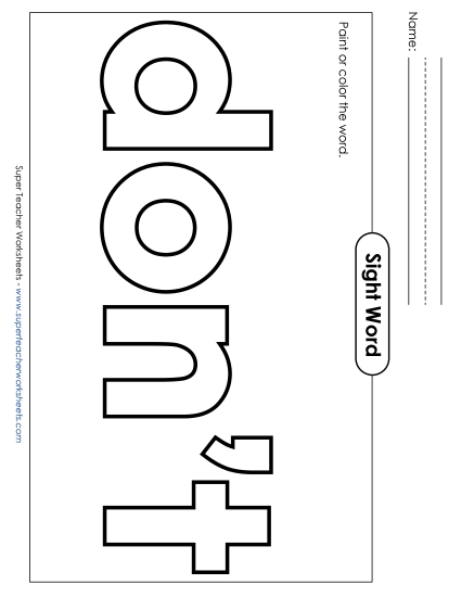 Paint or Color: Don\'t