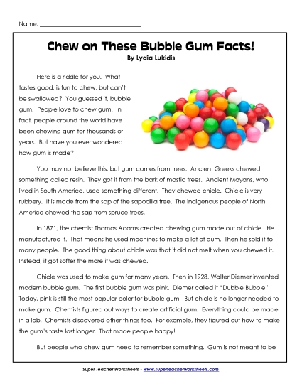 Chew on These Bubble Gum Facts