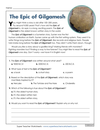 The Epic of Gilgamesh