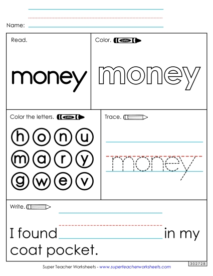 Worksheet 1: Money