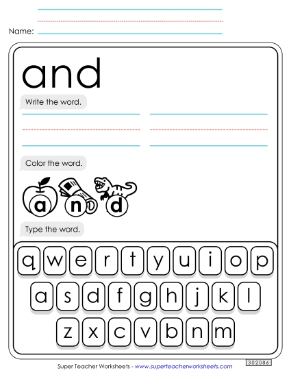 Write, Color, Type: And