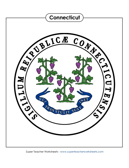 Connecticut State Seal (Full-Color Version)