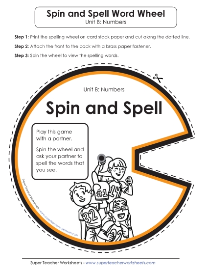 Spin and Spell (B-Number Words) 