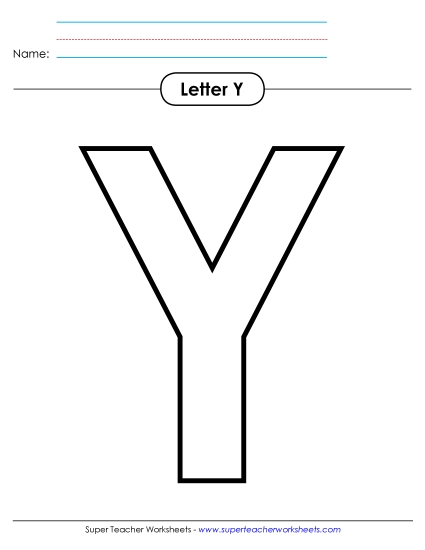 Outline - Uppercase Y