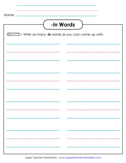 Brainstorm and Write (-in)