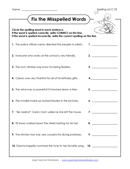 Find the Mistakes (C-23)