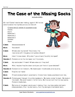 Missing Socks (Readers\' Theater)