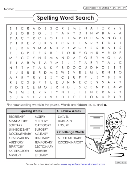 Word Search (F-10)