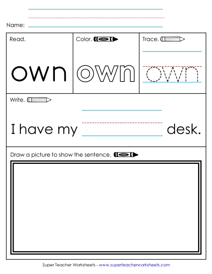 Worksheet 3: Own