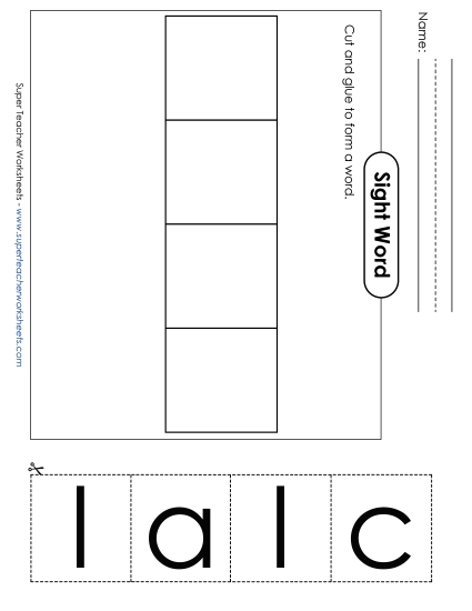 Large Cut-and-Glue: Call