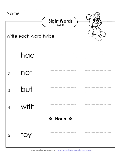 Write Twice (Unit 13)