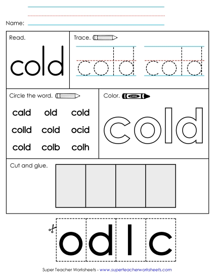 Worksheet 2: Cold